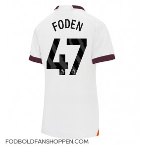 Manchester City Phil Foden #47 Udebanetrøje Dame 2023-24 Kortærmet